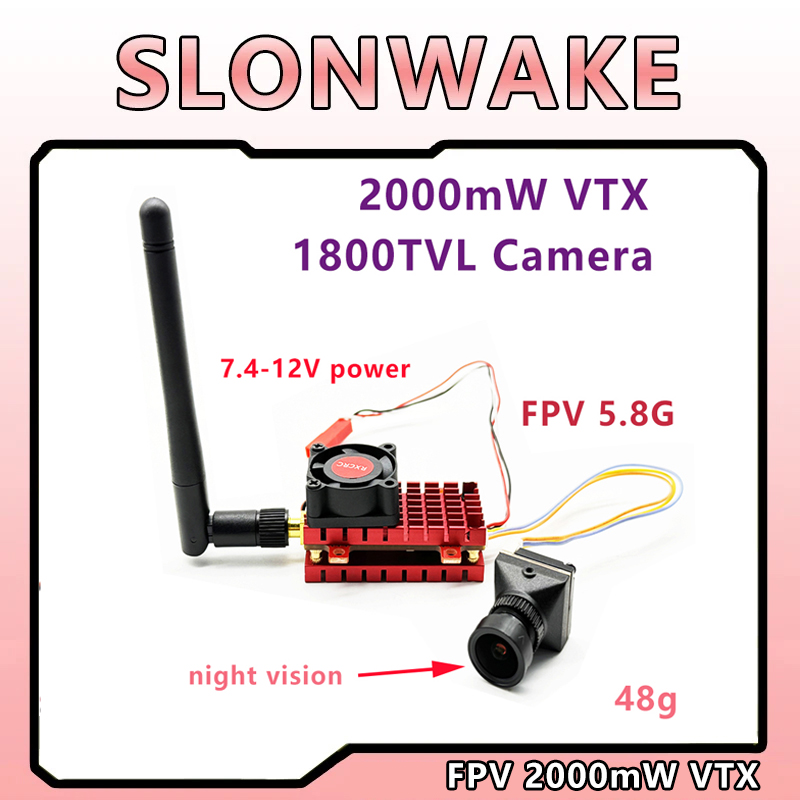 Fpv Drone Vtx - SLONWAKE 2W 2000mW 5.8G VTX Transmitter1800TVL